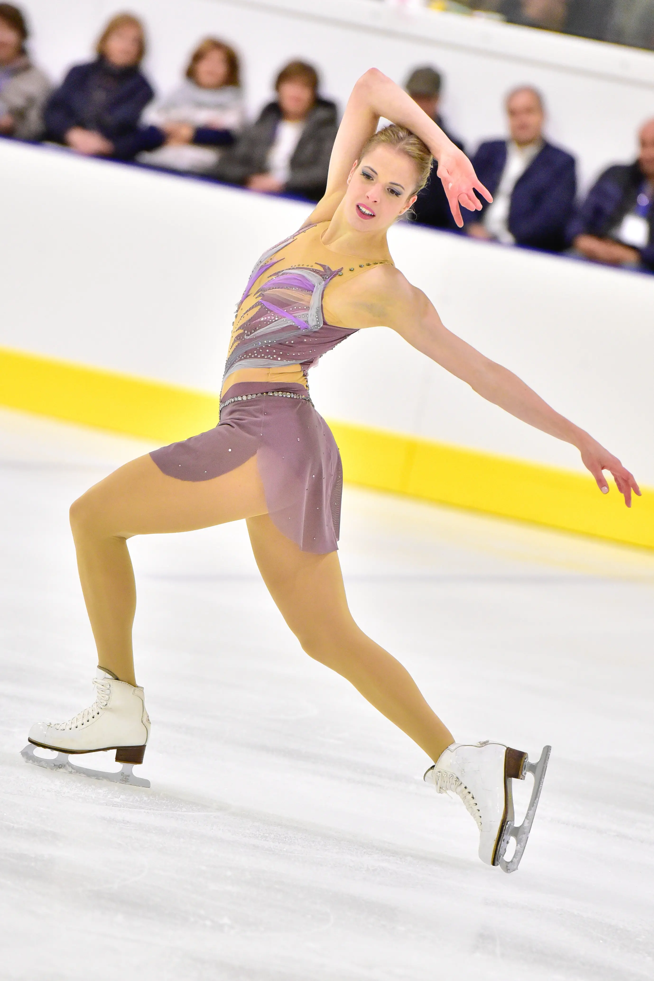 Carolina Kostner sul podio al Lombardia Trophy