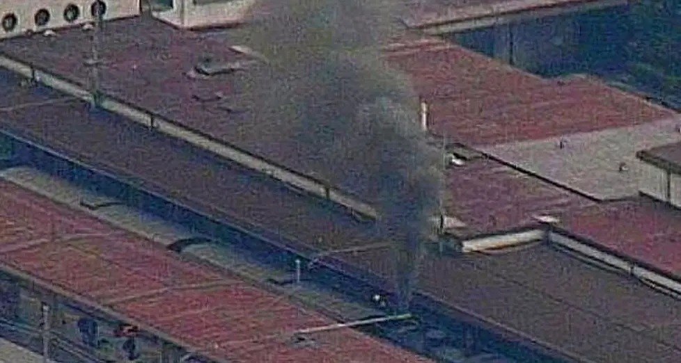 Allarme incendio, ma è il treno