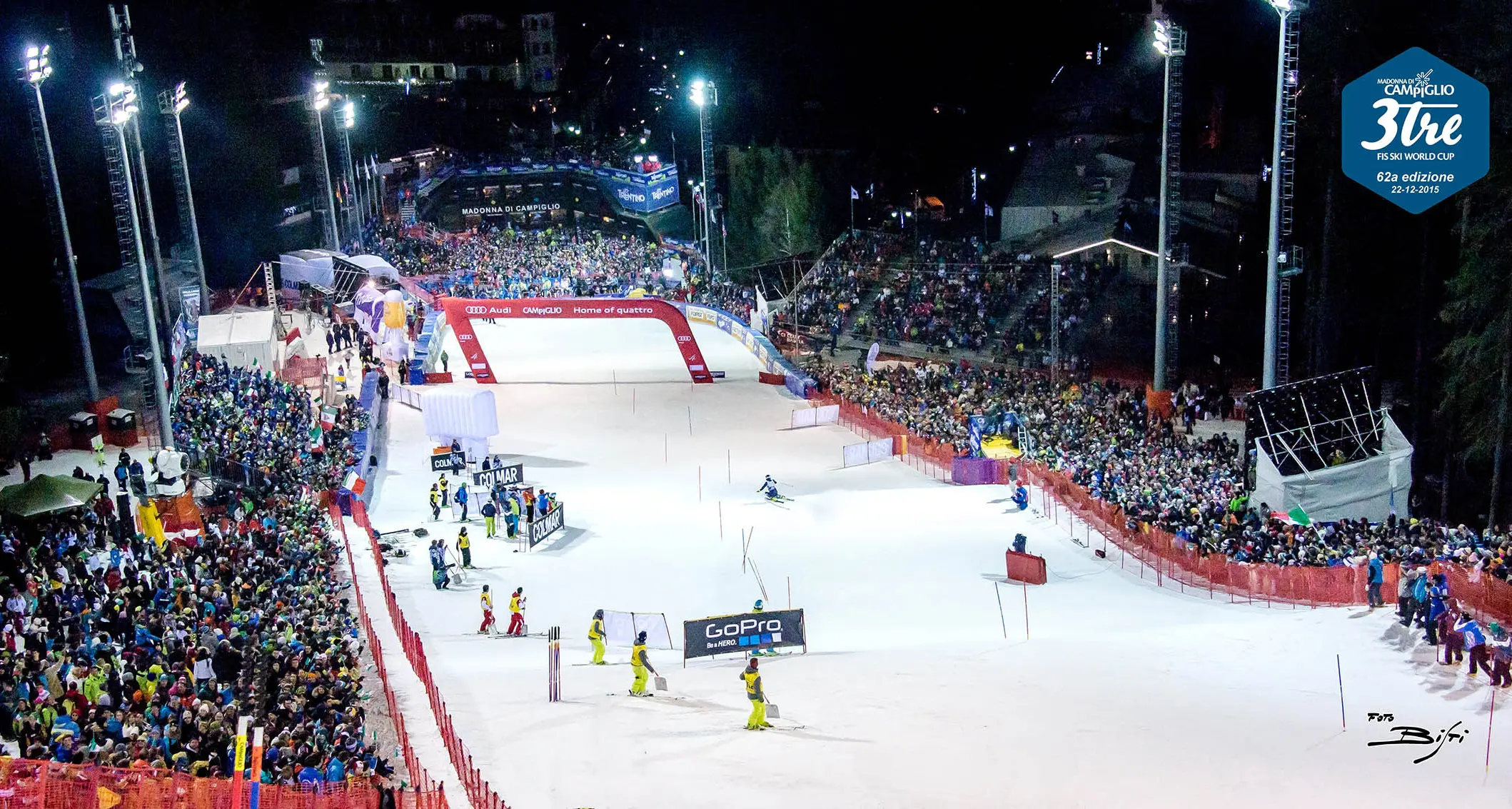 Venerdì 22 dicembre lo slalom in notturna di Campiglio