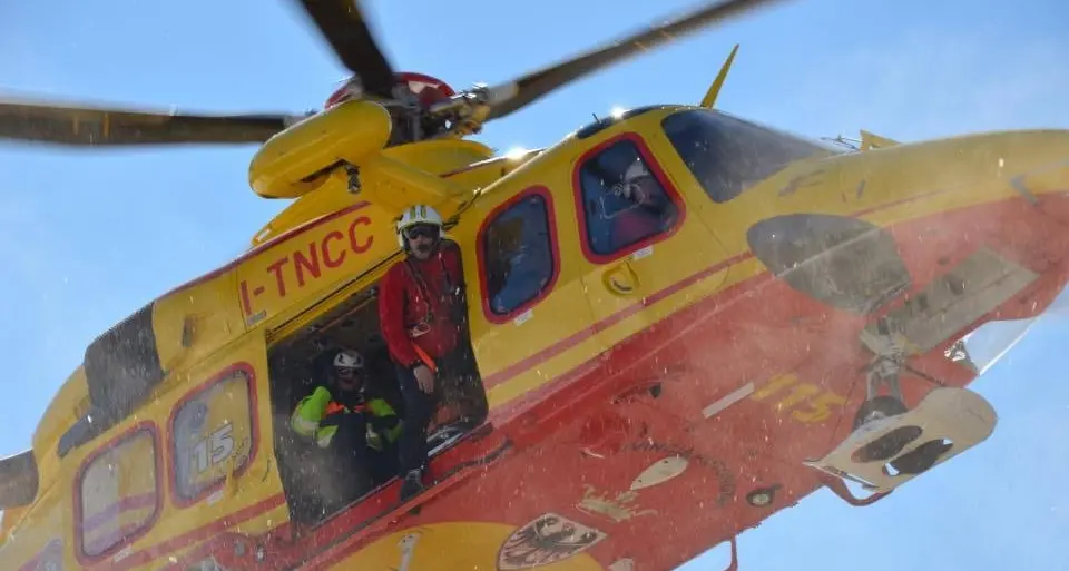 Incidente per l'elicottero di Trentino Emergenza