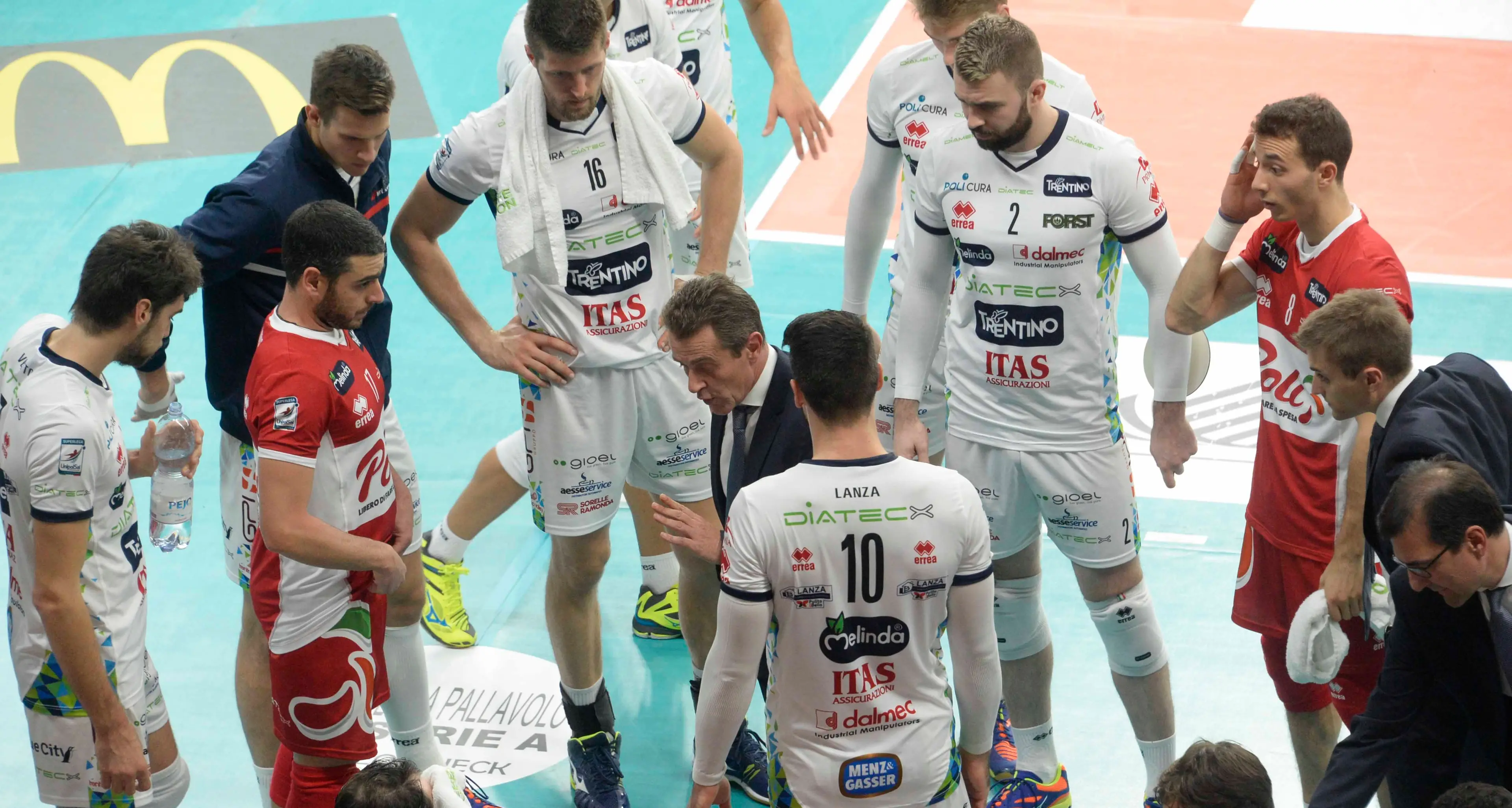 Diatec Trentino sconfitta al tie break da Milano