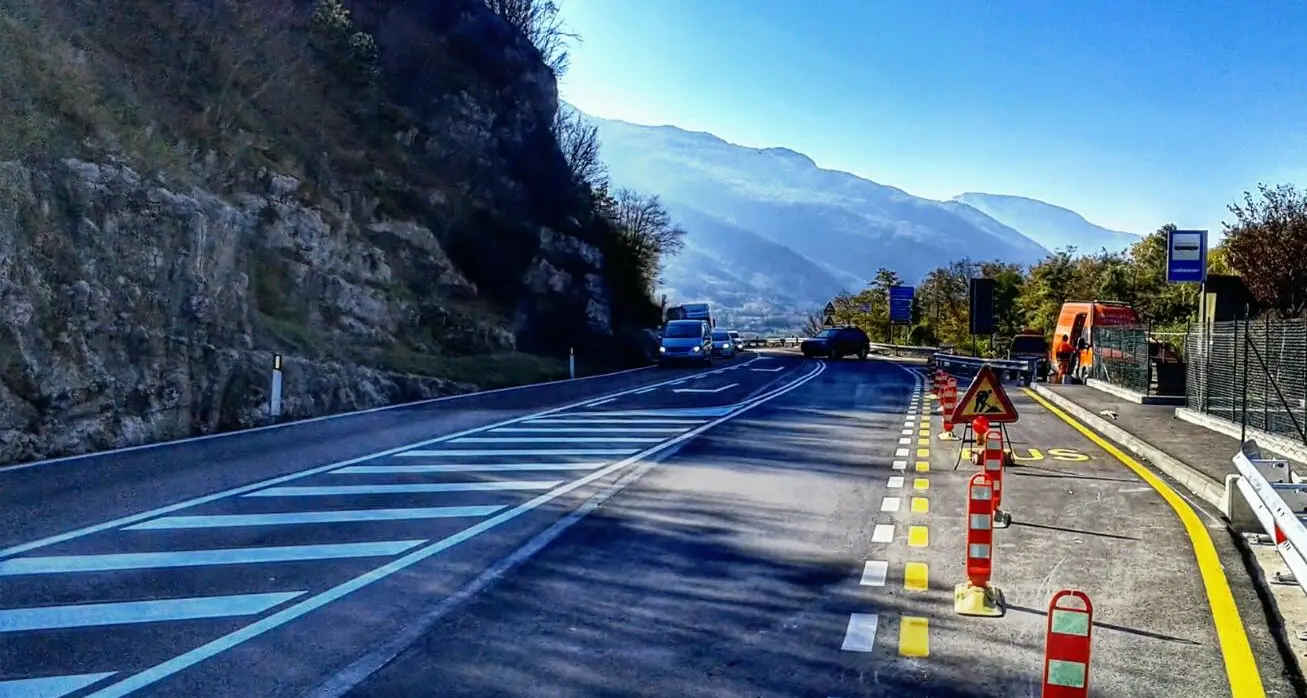 Ampliato il bivio di Terlago