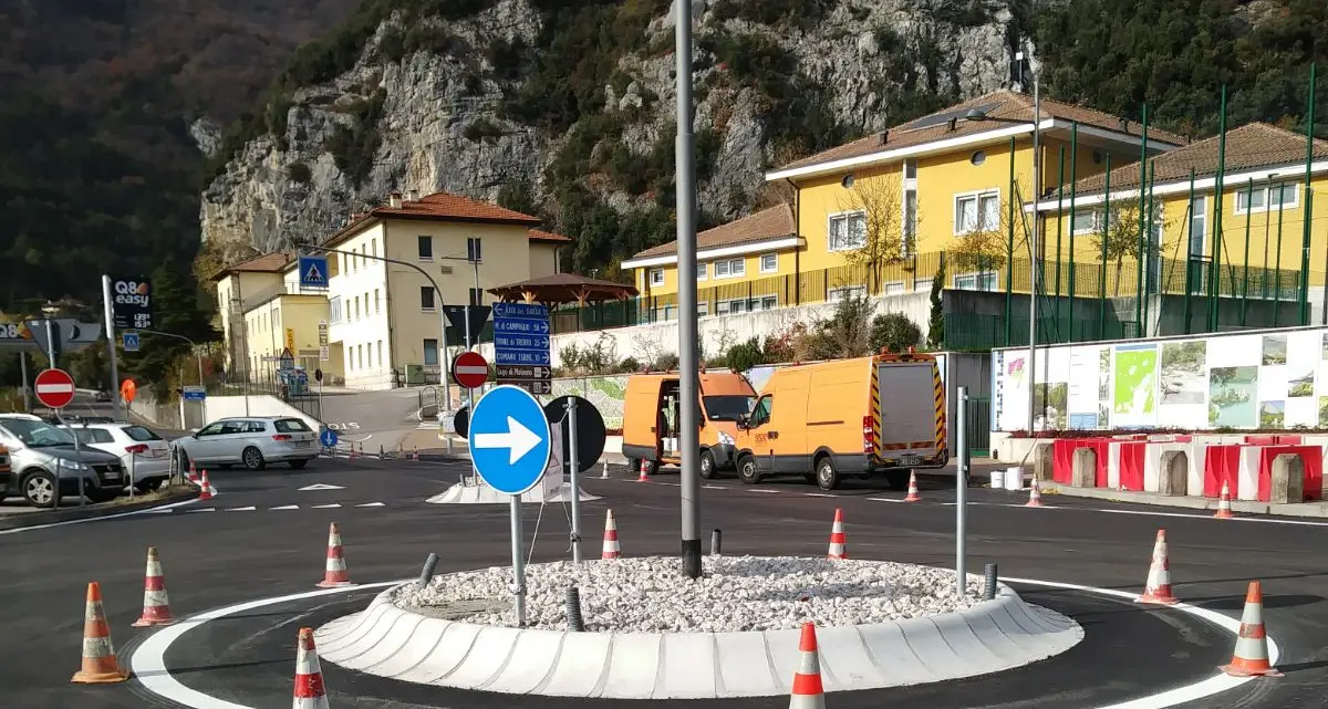 Comune di Madruzzo: alle Sarche la nuova rotatoria