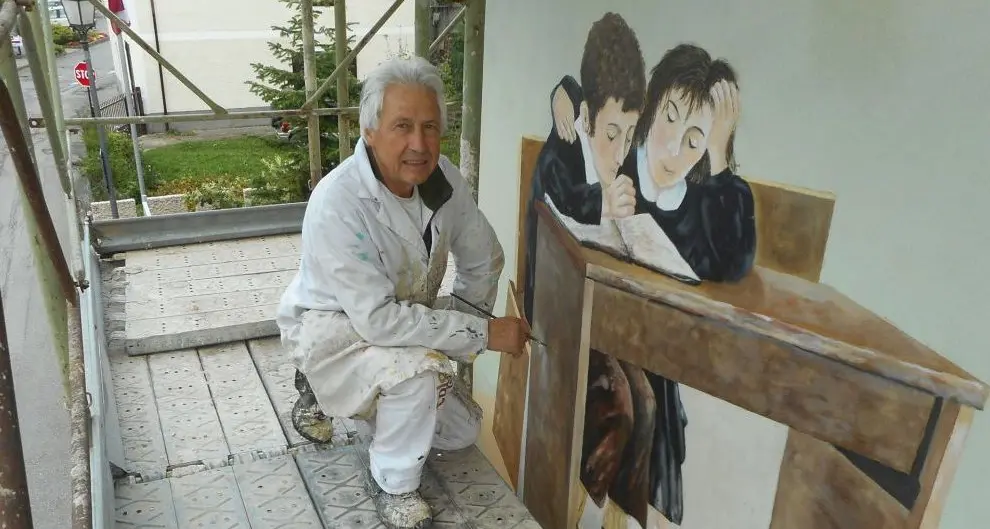 Furlini firma murales in Abruzzo e a Luserna