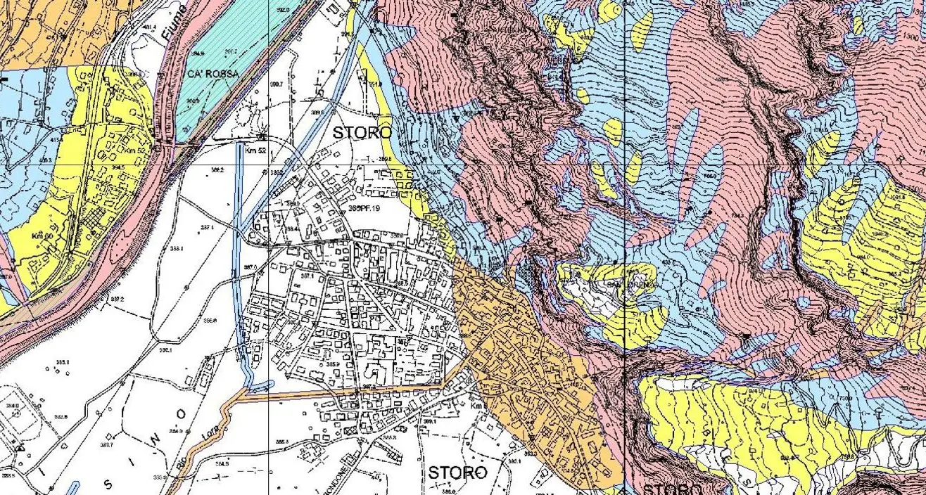 Mappa rischi geologici la Val del Chiese non ci sta