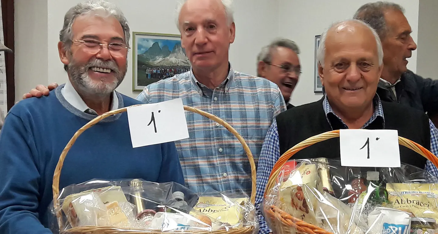Torneo di briscola, sul podio la coppia Bisesti Menegatti