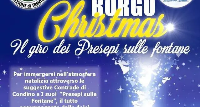 Giro dei presepi sulle fontane di Condino