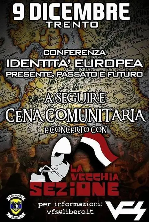 Conferenza degli skinhead, forze dell’ordine in allerta