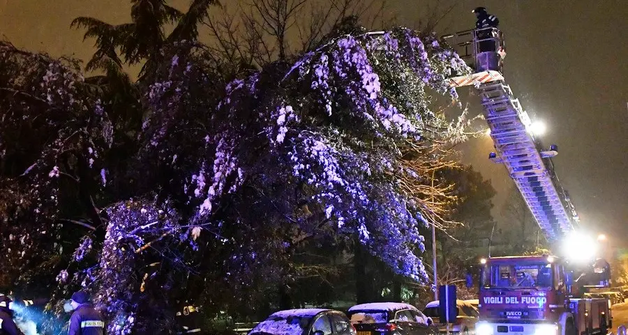 La pioggia «salva» la città dalla neve