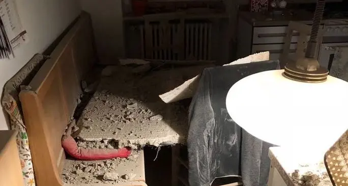 Trento. Crolla il soffitto: tre donne salve per miracolo