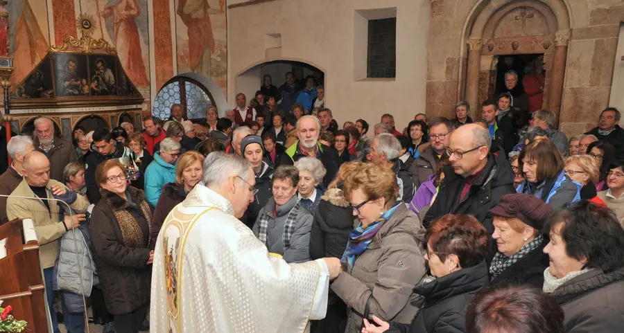 S. Romedio, assalto dei pellegrini