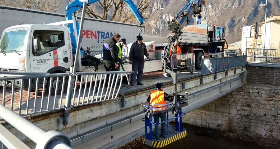 Ponte S. Barbara messo in sicurezza