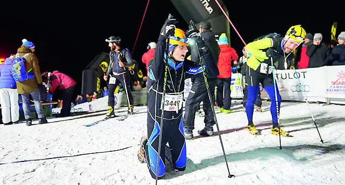 Vertical Up, Facchini vola in salita sulla pista Tulot