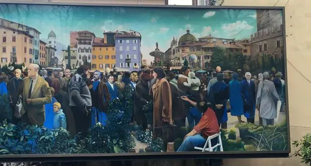 Perghem Gelmi, ritratto di piazza