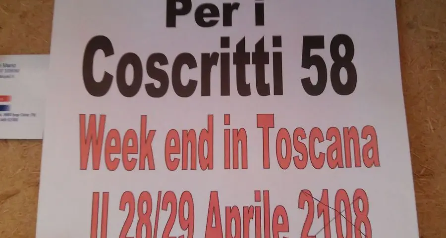 La “gaffe” (corretta) dei coscritti del 1958