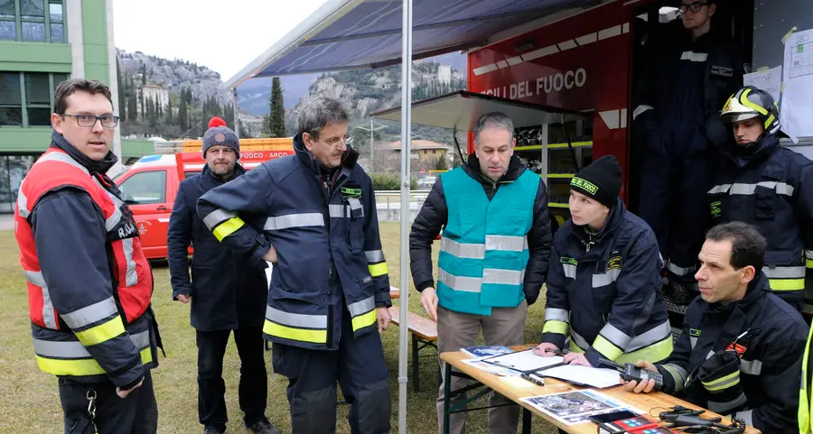 Arco, fiamme e fumo dentro l’ospedale