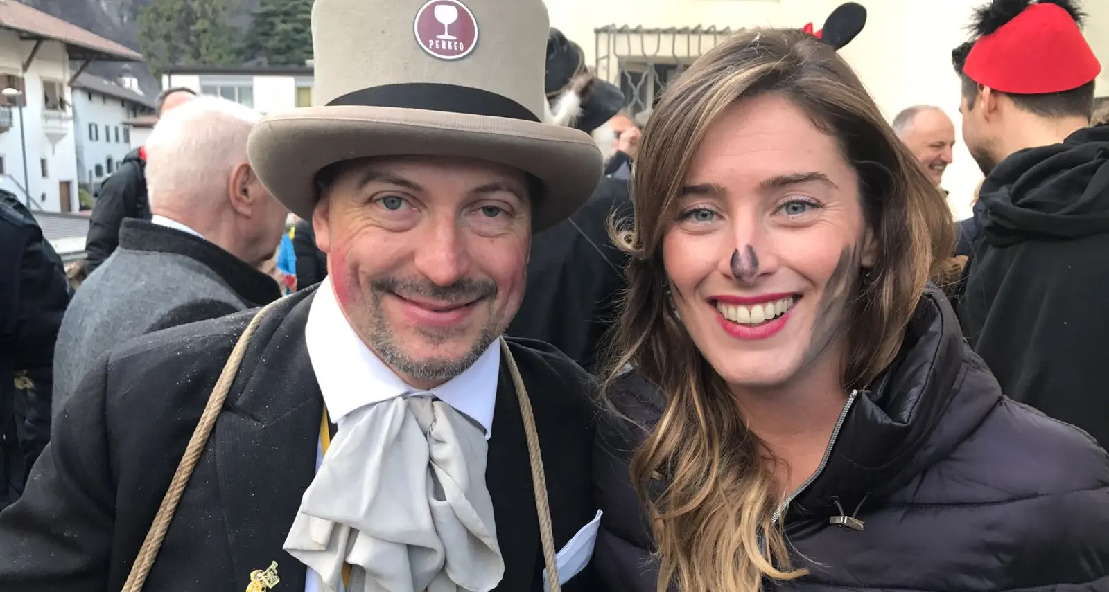 Maria Elena Boschi al carnevale di Salorno