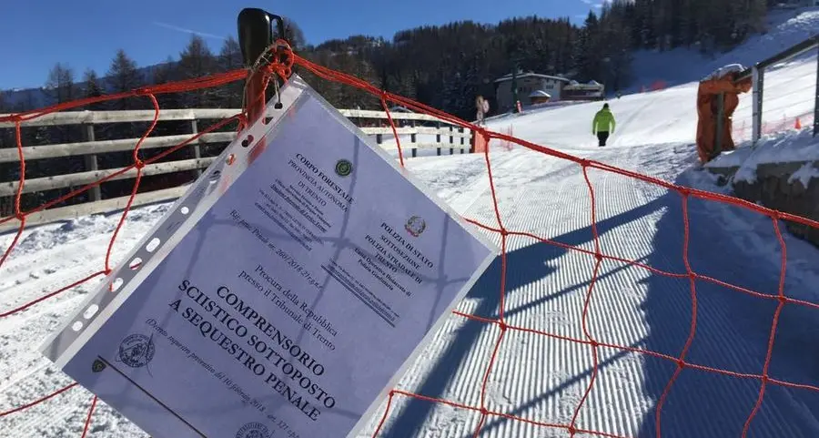 Panarotta, sequestrate le piste da sci