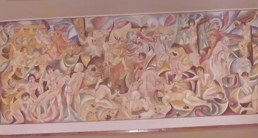 “Sbianchettato” un altro affresco di Franco Lancetti