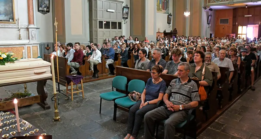 Folla nella chiesa di Bezzecca per l’ultimo saluto a Rigobello
