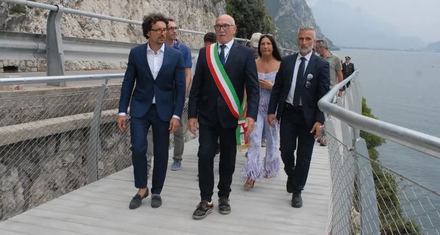Frana sulla ciclabile, Risatti: «Colpa della bomba d’acqua»