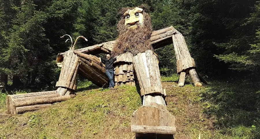 Il percorso per famiglie che porta al gigante Salvan