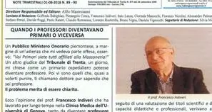 Cavalese, il ruolo di primario e professore ne “La Chimera”