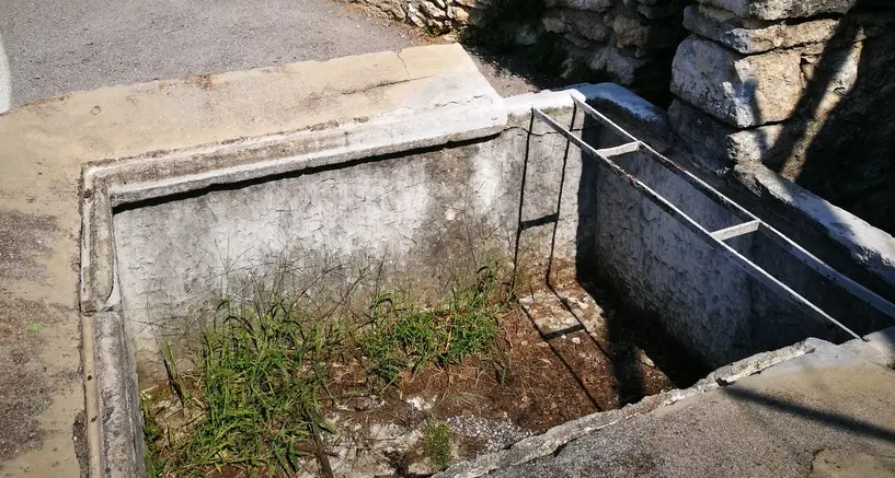 Erbacce nella fontana storica