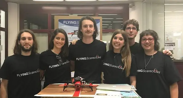 Creato da studenti trentini il drone spaventapasseri
