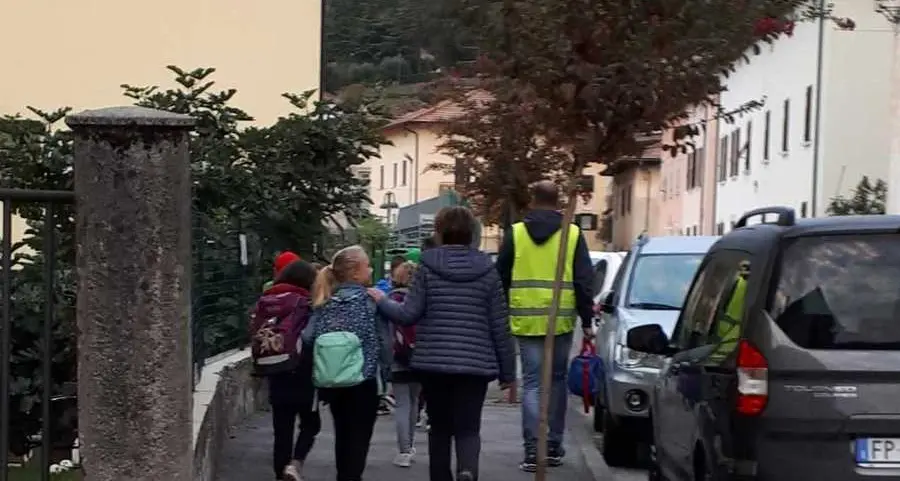 Mezzocorona: «Bambini più autonomi grazie al pedibus»
