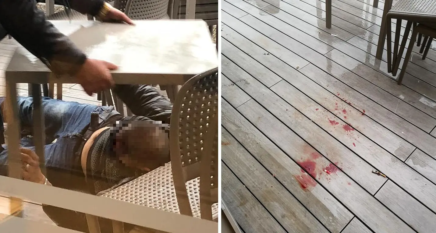 Trento nord, rissa da saloon al bar: uomo ferito con un tavolo