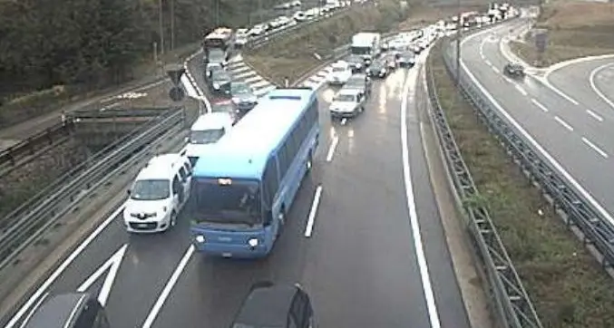 Incidente stradale a Cadine, traffico bloccato verso Trento