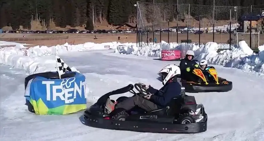 Go-kart su ghiaccio, che brividi