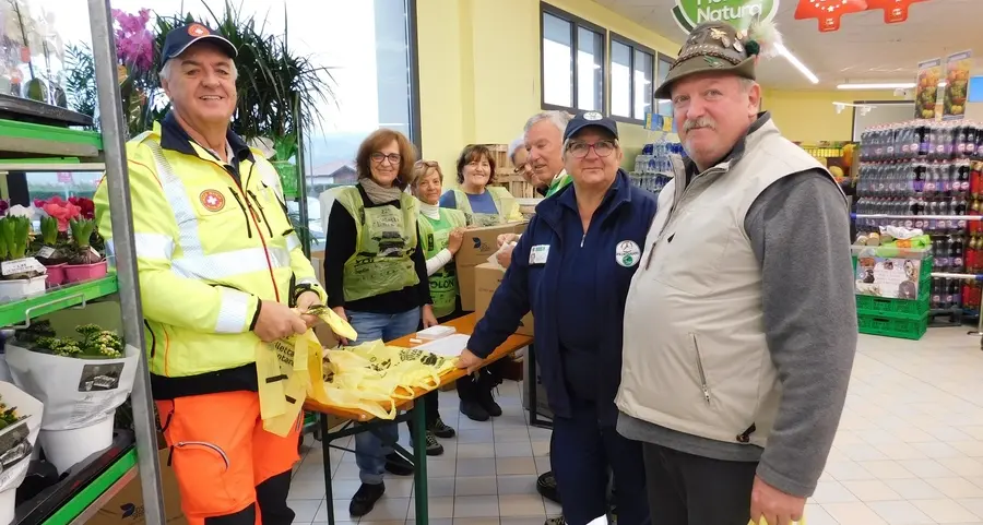 Nei sette supermercati raccolti seimila kg di prodotti