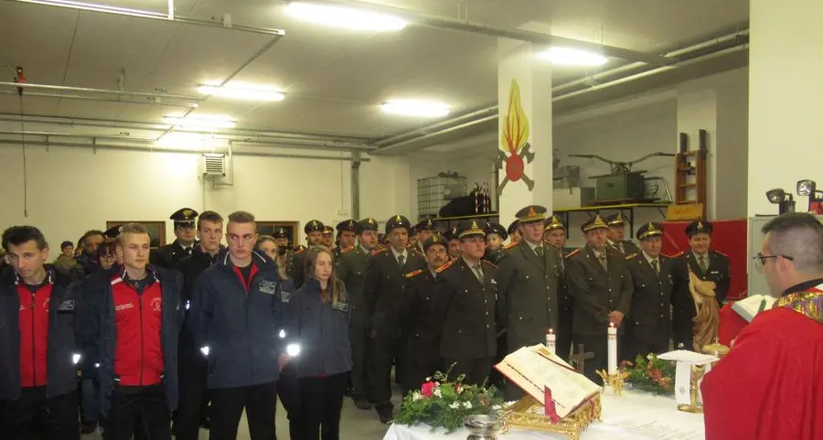 Prima celebrazione della patrona nella nuova caserma