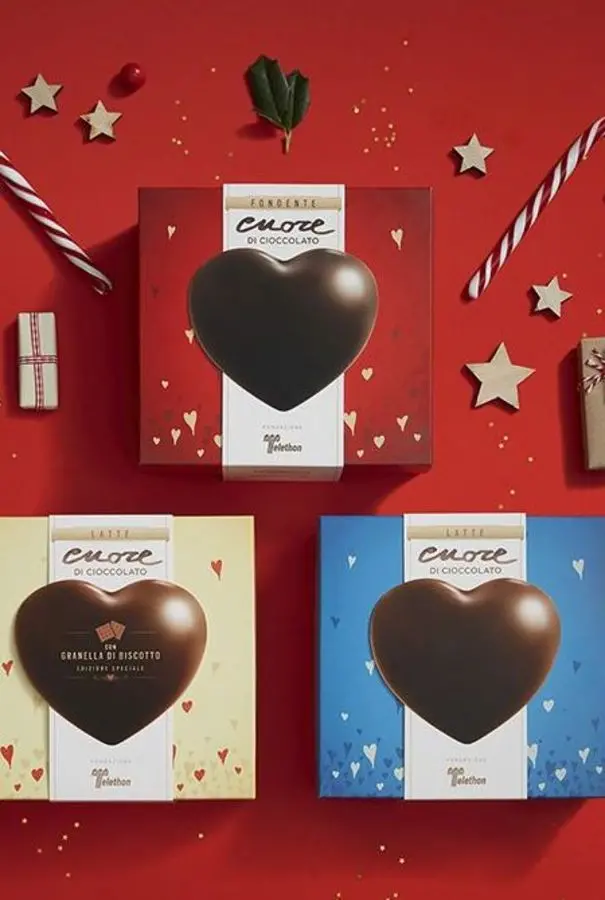 Telethon, cuori di cioccolato per la ricerca