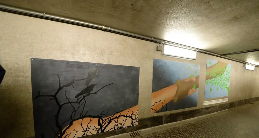 Street art in memoria di Nicola