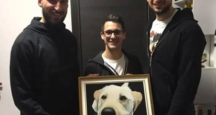 Il quadro di Chilovi in casa di Antonio Donnarumma