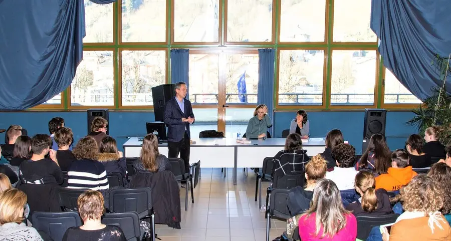 Melandri incontra gli studenti di Primiero