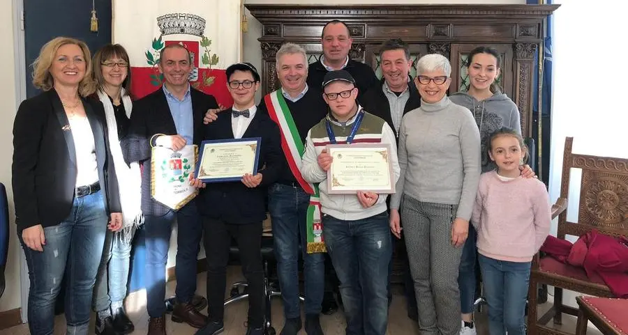 Maratona, riconoscimento del Comune a Lorenzo e Andrea