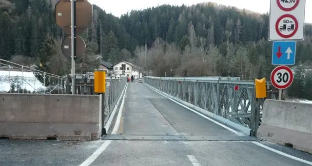 Il ponte alla Cascata è già in funzione