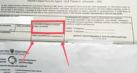 Spunta anche in Veneto il questionario che chiede la \"razza\"