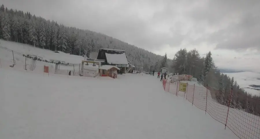 Panarotta, arriva la neve: prime piste aperte