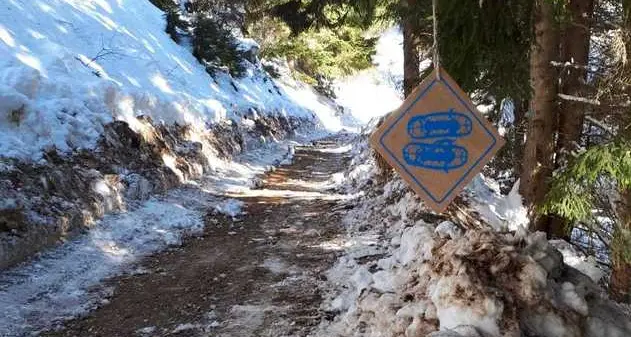Malé, accesso negato a ciaspole e alpinisti sulla via per il Cimon
