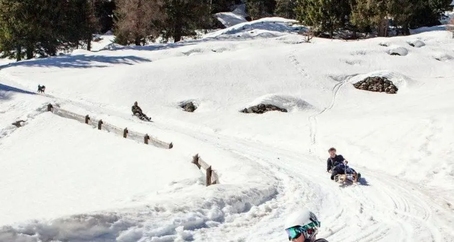 Aperta una pista di slittino sullo Spinale