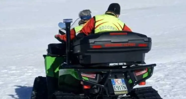 Il quad “ambulanza” del Soccorso alpino