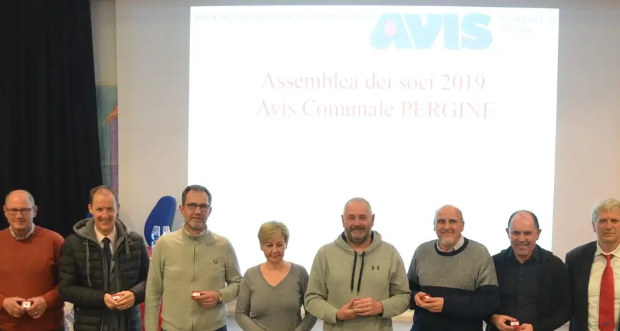 Avis Pergine, gruppo da 1.536 donatori