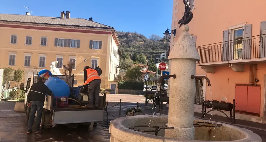Lavis, alla fontana torna l’acqua