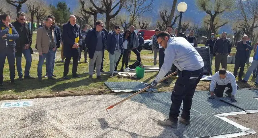 Viabilità ecosostenibile lungo i viali del campeggio