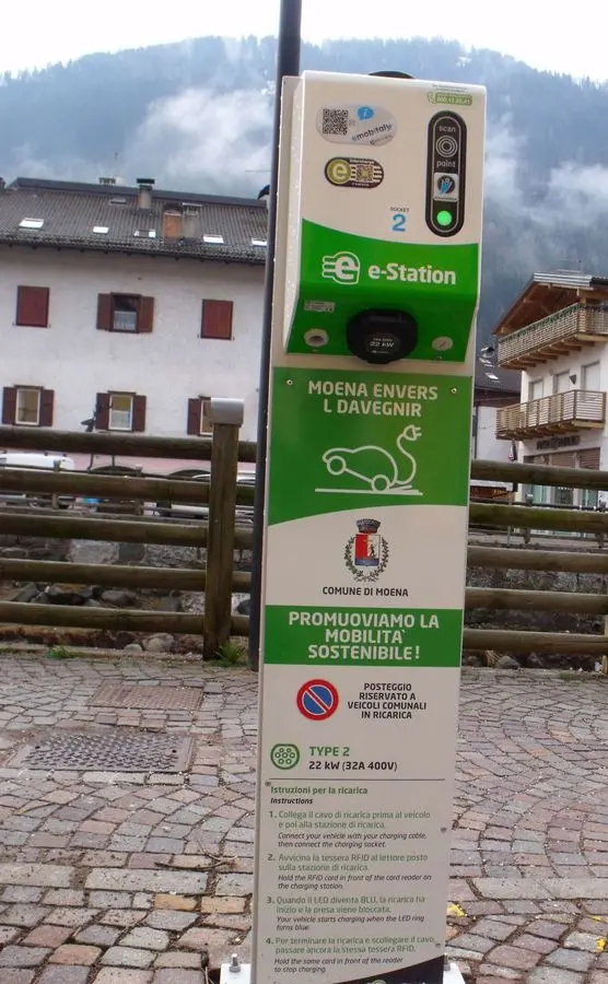 Moena incentiva la mobilità dei mezzi elettrici